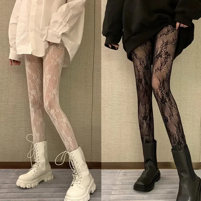 Party Vintage Breathable Flower Comfortable Mesh Girls Tights Lolita  Stockings Sexy Pantyhose Lace