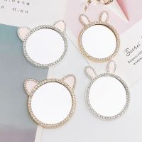 [COD] Yi Lian new innovative rabbit ears mirror frame diy mobile phone shell beauty accessories cat makeup female