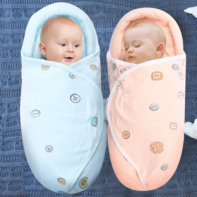 Mu0026B home 0-8 months Newborn Baby Cotton Blanket Swaddle Cute Cartoon  Toddler Winter Warm Sleeping Bags Little Baby Stroller Wrapper Sleep Sack |  Lazada Singapore