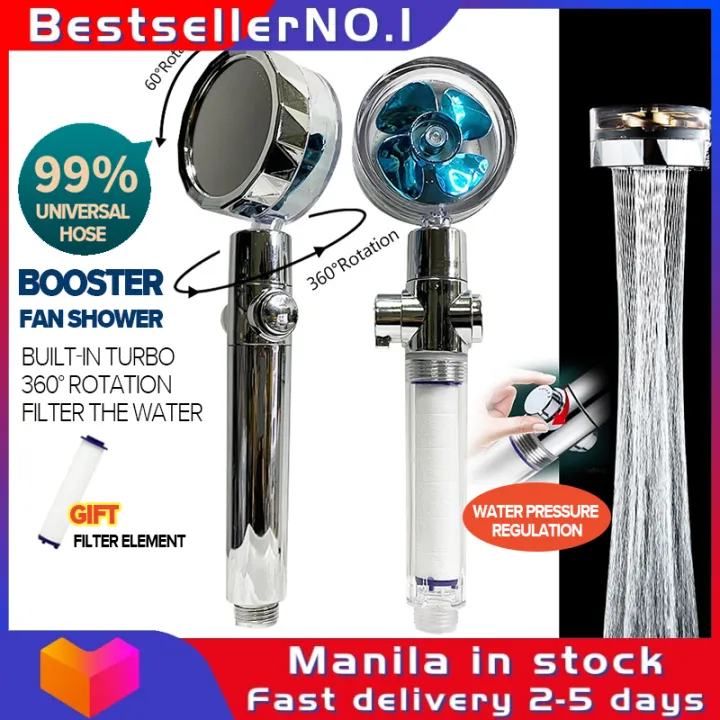 Shower Handheld Turbocharged Pressure Propeller Shower 360 Degrees