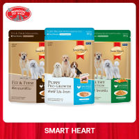 [12 PCS][MANOON] SMARTHEART GOLD Pouch สมาร์ทอาร์ท อาหารเปียก สำหรับสุนัขทุกสายพันธุ์ 80 กรัม