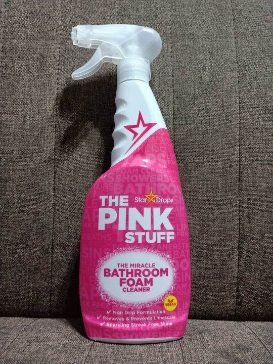 Star Drops The Pink Stuff Bathroom Foam Cleaner (750mL) Made in UK