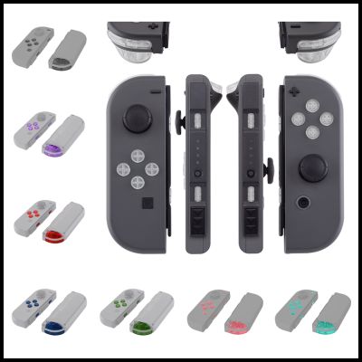 eXtremeRate Clear ABXY Direction Keys SR SL L R ZR ZL Trigger Full Set Buttons with Tools for Nintendo Switch Joy-Con and OLED