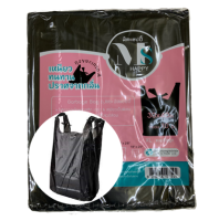 ถุงขยะหูผูก ถุงขยะหูหิ้ว ขนาด30x40นิ้ว (10ใบ/แพค) T-shirt garbage bags/Trash bags 30x40 ถุงขยะดำ ถุงขยะหูหิ้ว ถุงขยะย่อยสลายได้ ถุงขยะเกรดA