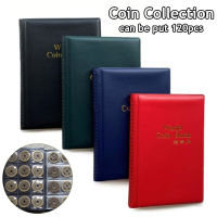 120 Pockets PU Leather Coin Album World Coin Collection Book Home Decoration Photo Album Coin Album Holder Collect Scrapbook