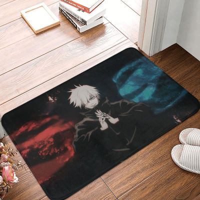 Jujutsu Kaisen 40*60ซม. พรมห้องน้ำในร่มและกลางแจ้งเสื่อกันลื่นพรมหน้าประตูเสื่อปูพื้น