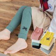 Djamdzz Cô Gái Toddler nơ màu kẹo Hôn Đan quần vải bông legging cho bé Vớ