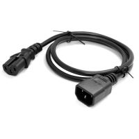 250V 15A IEC 60320 C14 320 C14 Male to C15 Female Power Extension Cable for Kettle Plug 100cm 3FT