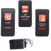 Rocker Switch Prewired Backing Lighted LED Light Bar Lighted Whip Music สำหรับ Can Am Mavericks Commanders Defenders