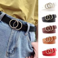 【YF】 Big Metal Buckle Fashion Waistband Ladies Wide Leather Straps Belts for Leisure Jeans