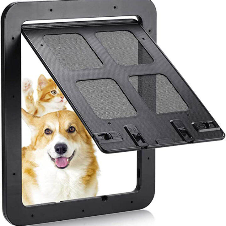 Dog Screen Door Home Lockable Sliding Cat Screen Door SelfClosed Screen Dog Fence