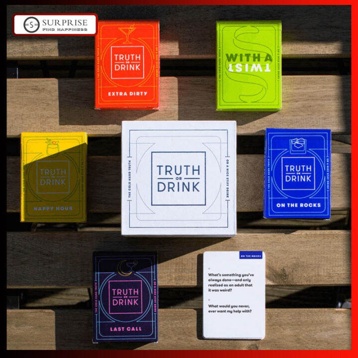 Truth or Drink Fun Drinking Card Game Party Game Lazada Singapore
