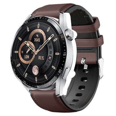 นาฬิกาข้อมือสายสำหรับ Huawei หนังซิลิโคน GT 3 GT3 42มม. 46มม. สาย GT2สายรัดนาฬิกาข้อมือ Pro/gt Runner 46มม. 20มม. 22มม.