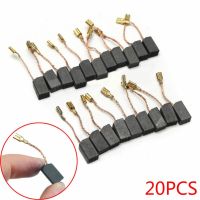 20 pcs/pack Graphite copper motor carbon brushes  tight copper wire for electric hammer/drill angle grinder 6x8x14mm Rotary Tool Parts Accessories