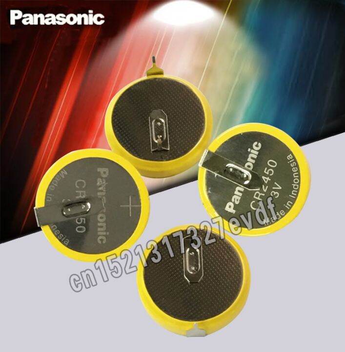 5PCS/LOT Original Panasonic CR2450 with pins 3V coin cell 2450 lithium