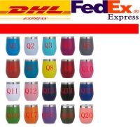 ถ้วยไข่แก้วไวน์แก้วไวน์ Dhl สแตนเลสกระติกน้ำสุญญากาศเบียร์ห่อหุ้มด้วยฉนวนสองชั้นกาแฟแก้วแขวนผนัง