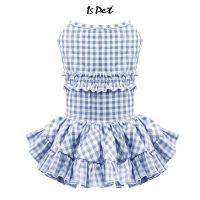 ISPET - Plaid cake skirt (Blue)