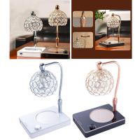 Creative Rechargeable Candle Warmer Tabletop Lamp Aromatherapy Melting Wax Table Lamp Acrylic Base with USB Port