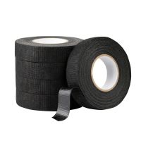 15M 9/19/25MM Heat-resistant Adhesive Cloth Fabric Tape For Automotive Cable Tape Harness Wiring Loom Electrical Heat Tape Adhesives Tape