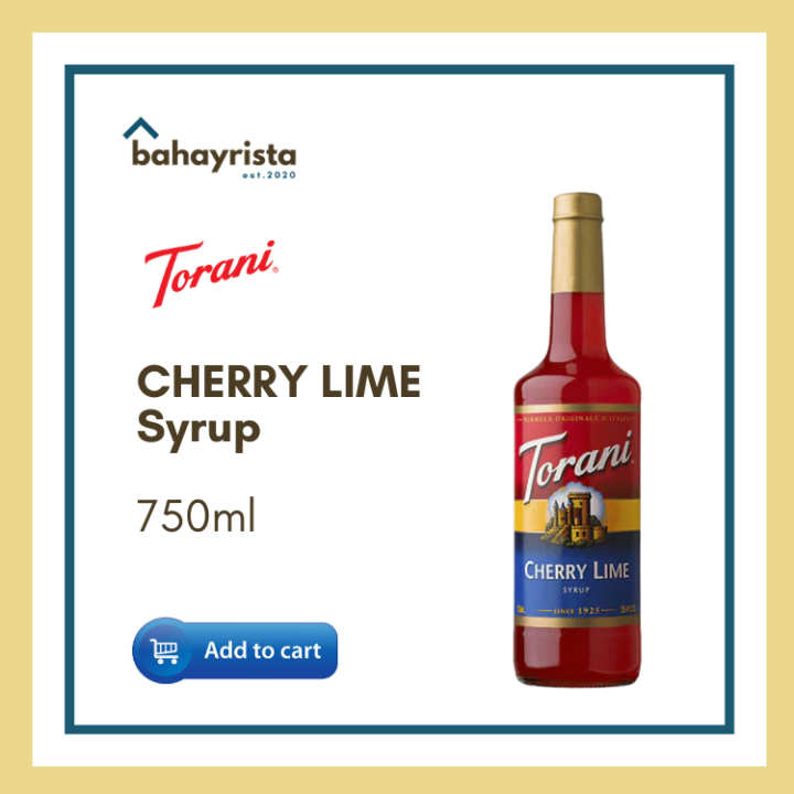 Torani Cherry Lime Syrup 750ml Lazada PH