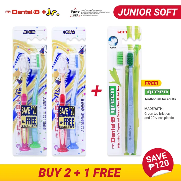 TVP Dental B DENTAL B+ JUNIOR Twin (Soft) - Buy 2, Get 1 TVP Dental B ...