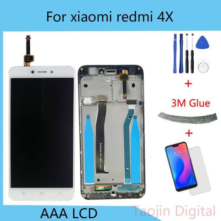 สำหรับจอ-lcd-xiaomi-redmi-4x-พร้อมกรอบแผงหน้าจอสัมผัส-redmi-4x-อะไหล่ซ่อมสำรองประกอบกรอบดิจิไทเซอร์จอแสดงผล-lcd