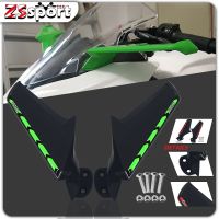 For Kawasaki ZX-6R ZX6R 2003-2004 Motorcycle Accessories Modified Front Side Rearview Mirror fixed wing Wind Flow Fixed Wing zx6