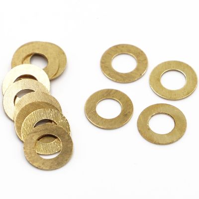 5-100pcs M2 M2.5 M3 M4 M5 M6 M8 M10 M12 M14 M16 GB97 DIN125 Solid Brass Flat Washer Shim Copper Gasket Meson Pad Nails  Screws Fasteners