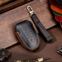 HushdgLuxury หนังรถยนต์ปลอกกุญแจ Key Fob ปกกระเป๋ากุญแจพวงกุญแจสำหรับเปอโยต์308 408 508 2008 3008 4008 5008สำหรับซีตรอง C4 C6 C3-XRkouh