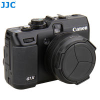 (ในสต็อก) JJC ฝาปิดเลนส์กล้องอัตโนมัติสำหรับ CANON POWERSHOT G1X สีดำตัวป้องกันเลนส์อัตโนมัติ Self-Retaining **