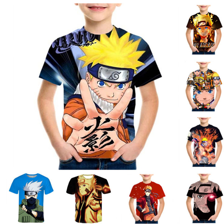 Moda New Summer Kids 3D Naruto Imprimir T-shirt dos meninos Respirável  Street Style Vortex Naruto T-shirt Crianças 4-14T Traje Dos Desenhos  Animados - AliExpress