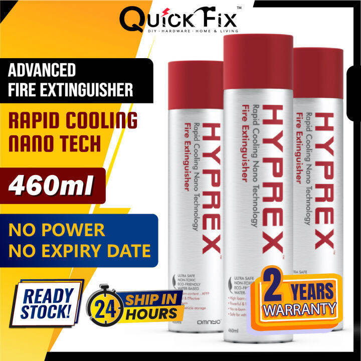 QuickFix NO EXPIRY DATE 460ml Pemadam Api Fire Extinguisher HYPREX