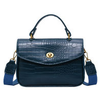2021vintage alligator women handbags designer wide strap shouder bags luxury pu leather crossbody bag ladies small flap purses 2019