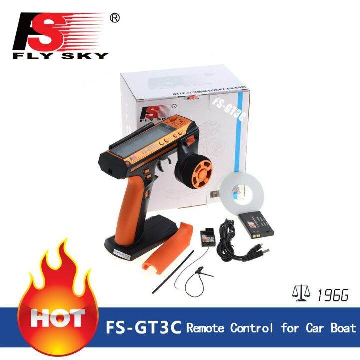 Flysky FSGT3C FS GT3C 2.4G 3CH RC CAR System/w battery GR3E Receiver