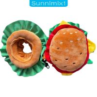 [Sunnimix1] หมวกแฮมเบอร์เกอร์ ลายการ์ตูน ใส่สบาย สําหรับสัตว์เลี้ยง สุนัข แมวa a