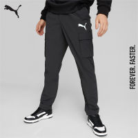 PUMA BASICS - กางเกงขายาวชาย Open Road Woven Pants สีดำ - APP - 67140201