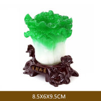 Study Desktop Pen Holder Ornaments Home Resin Chinese Cabbage Decoration Teacher Gift Wine Cabinet Auspicious Decor Accessories