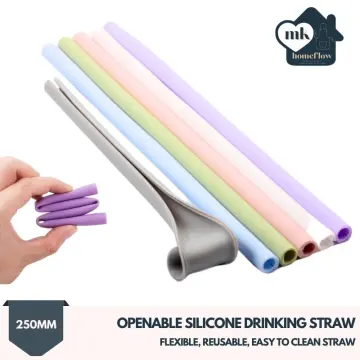 12MM Straw Cover Food Grade Plastic Reusable Dust-proof Mini