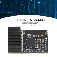 โมดูล TPM2.0 14Pin แบบสแตนด์อโลน PCB SLB 9670โมดูลการรักษาความปลอดภัยการเข้ารหัส TPM2.0สำหรับ Windows สำหรับคอมพิวเตอร์