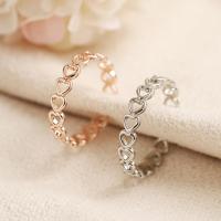 Korean Hollow Heart-shaped Rings For Women Love Sweet Gold Color Silver Colour Wide Ring For Teens Fashion Jewelry Wedding Gift