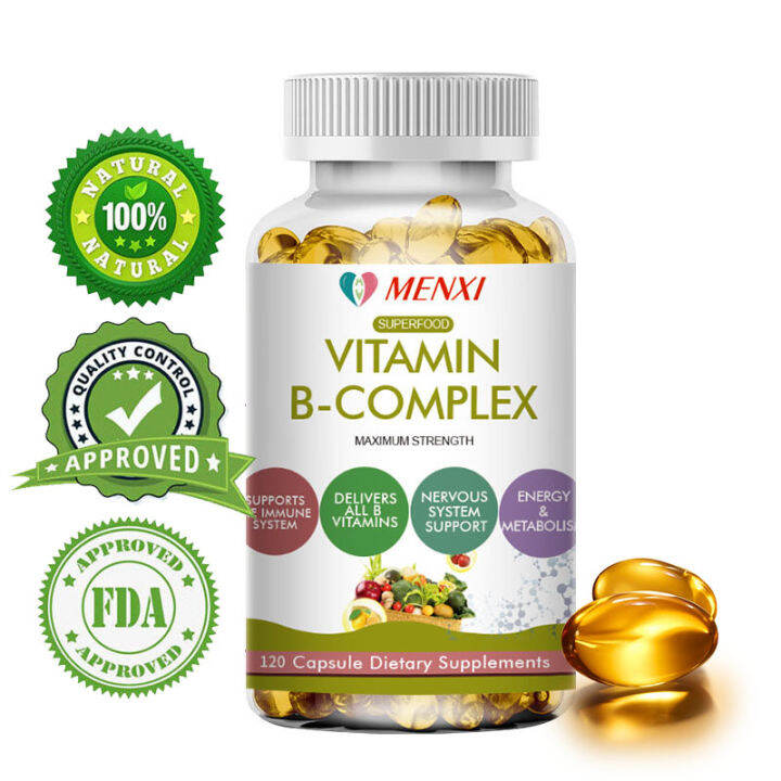 Vitamin B Complex Capsule (B12, B1, B2, B3, B5, B6, B7, B9, Folic Acid