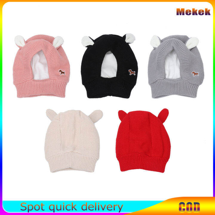 Dogs Quiet Knitted Ears Muffs Winter Dog Ear Protection Puppy Cat Hat