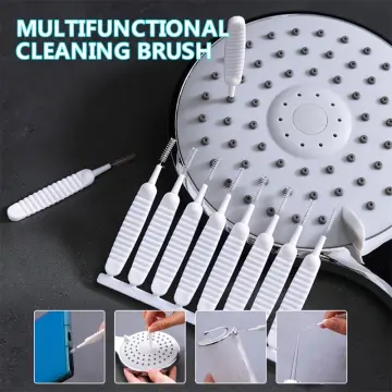 10pcs, Small Cleaning Brush For Narrow Spaces, Slot Brush, Long Handle  Crevice Brush, Detailing Brush, Groove Brush, Multifunctional Small Brush,  For Bathroom, Bottle, Straw, Glass, Slot, Cleaning Supplies, Cleaning Tool,  Back To