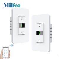 Milfra Tuya Smart WiFi Dimmer Switch US Wall LED Touch Switches Neutral Wire Required APP Voice Control Via Google Home Alexa