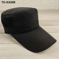 long brim flat top hat big head circumference mens summer breathable sunscreen sunshade casual fashion solid thin section