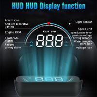 Auto M8 HUD Head Up Display OBD 2 II Car Hud Speedometer Car Projetor With Water Temperature Overspeed Alarm Clear Fault Code