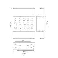 for 2 Bay 2.5" SATA HDD Dock to 5.25 Bracket Mounting Kit 2.5 to 5.25 Aluminum