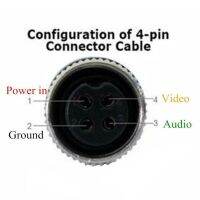 พร้อมระบบเสียงวิดีโอ4ขาสำหรับ BNC RCA เครื่องบันทึกวิดีโอกล้องวงจรปิดสำหรับไมโครโฟน1.1FT ออดิโอโฟโน/ปลั๊ก RCA (ตัวผู้)