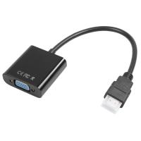 [Upgraded Version] 1080P to VGA Cable Adapter Converter for PC Laptop Power-Free, Raspberry Pi - Black