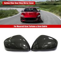 Car Carbon Fiber Rear View Mirror Cover for Maserati Gran Turismo &amp; Gran Cabrio Quattroporte Add on Style Mirror Caps